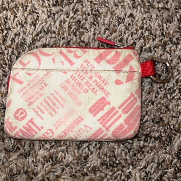 Red Lululemon Keychain Wallet - Picture 2 of 5